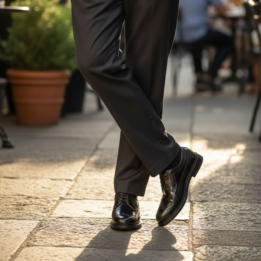 Bostoniano Negro Camaleón 601 Goodyear Welt