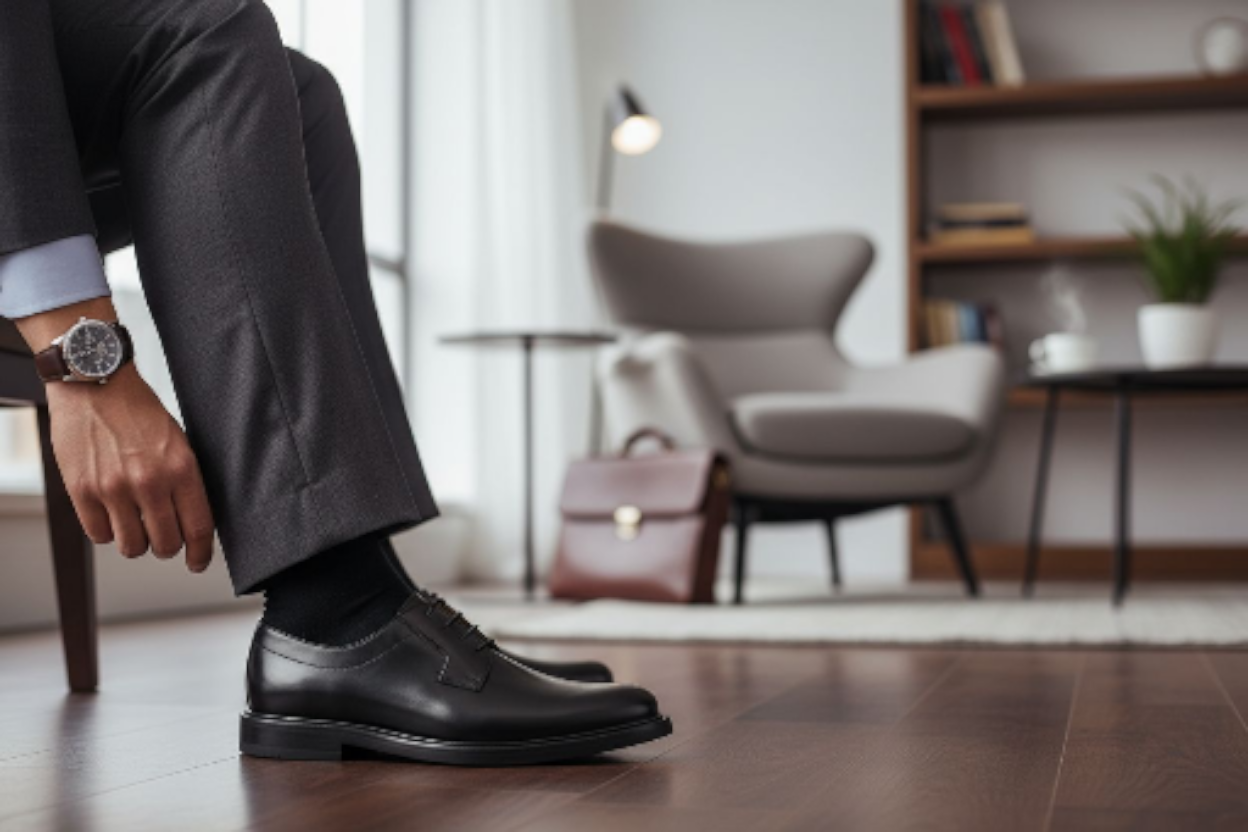 Derby Camaleón Negro 301 Goodyear Welt