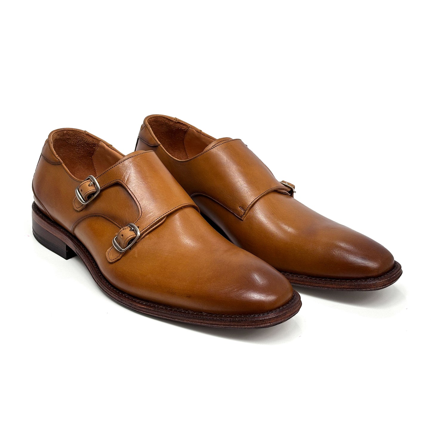 Double Monk Strap Atanado Miel 804 Goodyear Welt