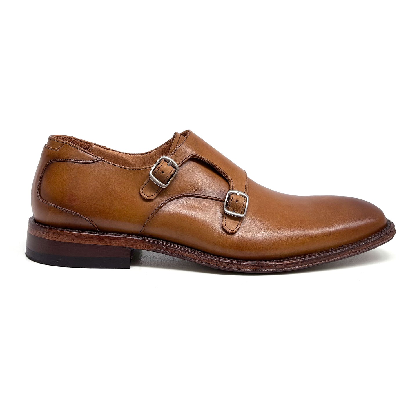 Double Monk Strap Atanado Miel 804 Goodyear Welt