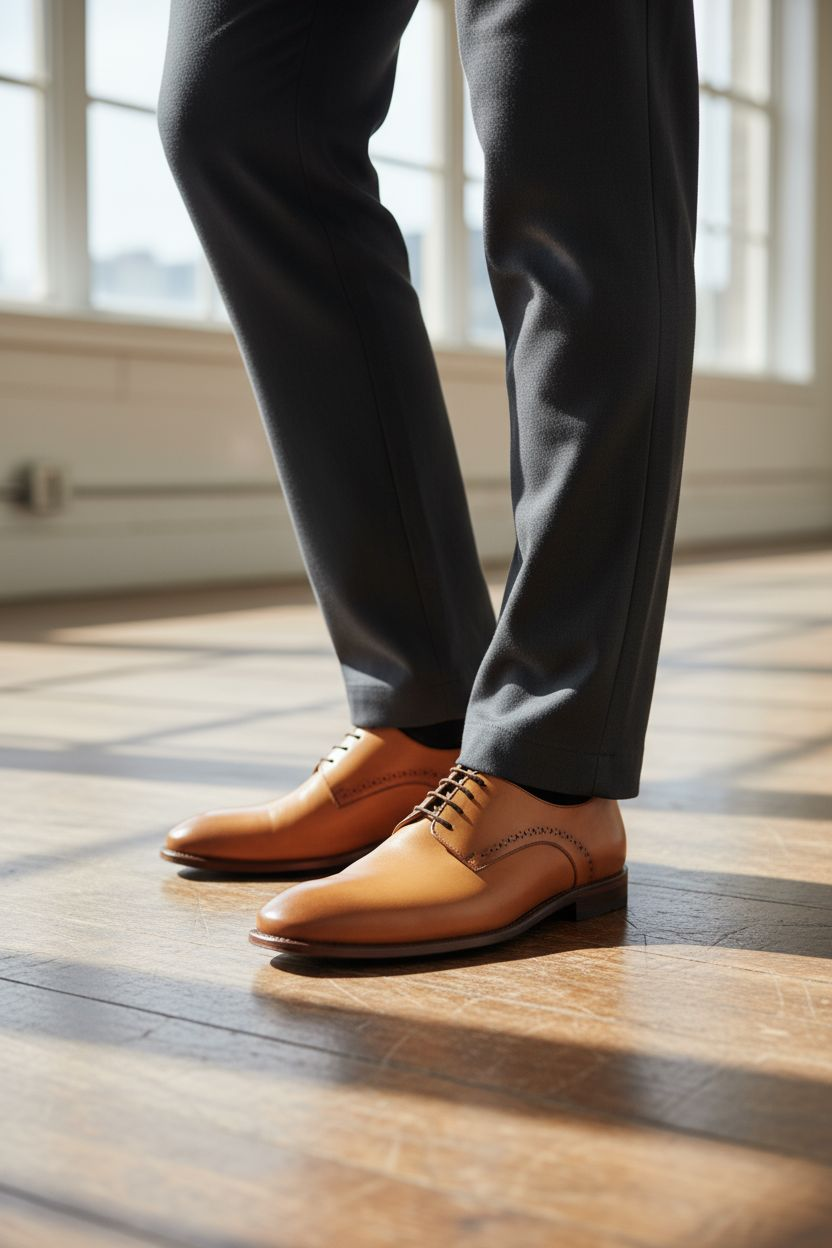 Zapato Oxford Atanado Miel 802 Goodyear Welt