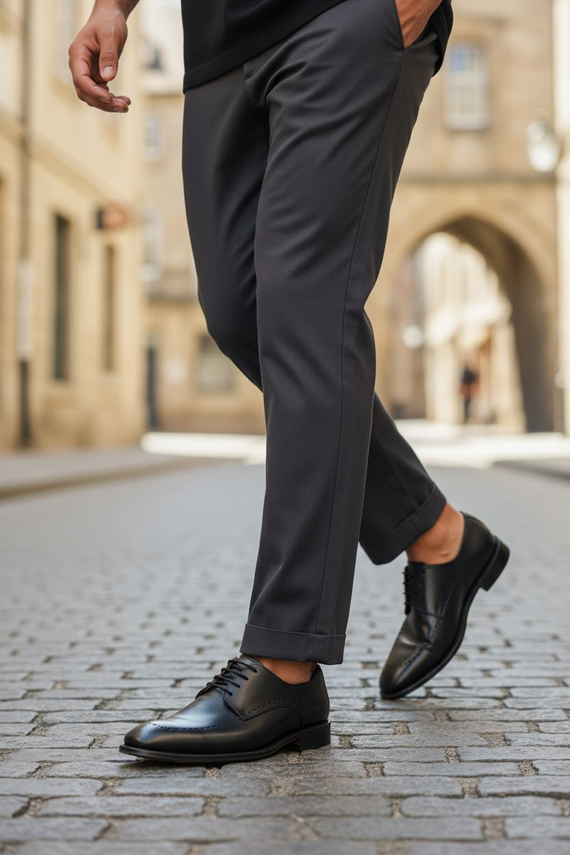 Zapato Oxford Atanado Negro 801 Goodyear Welt
