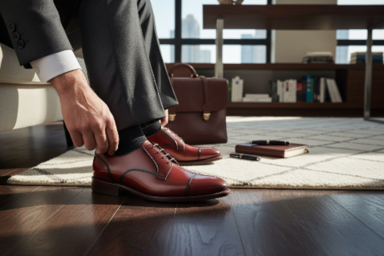 Oxford Camaleón Mandarina 376 Goodyear Welt {Preventa}